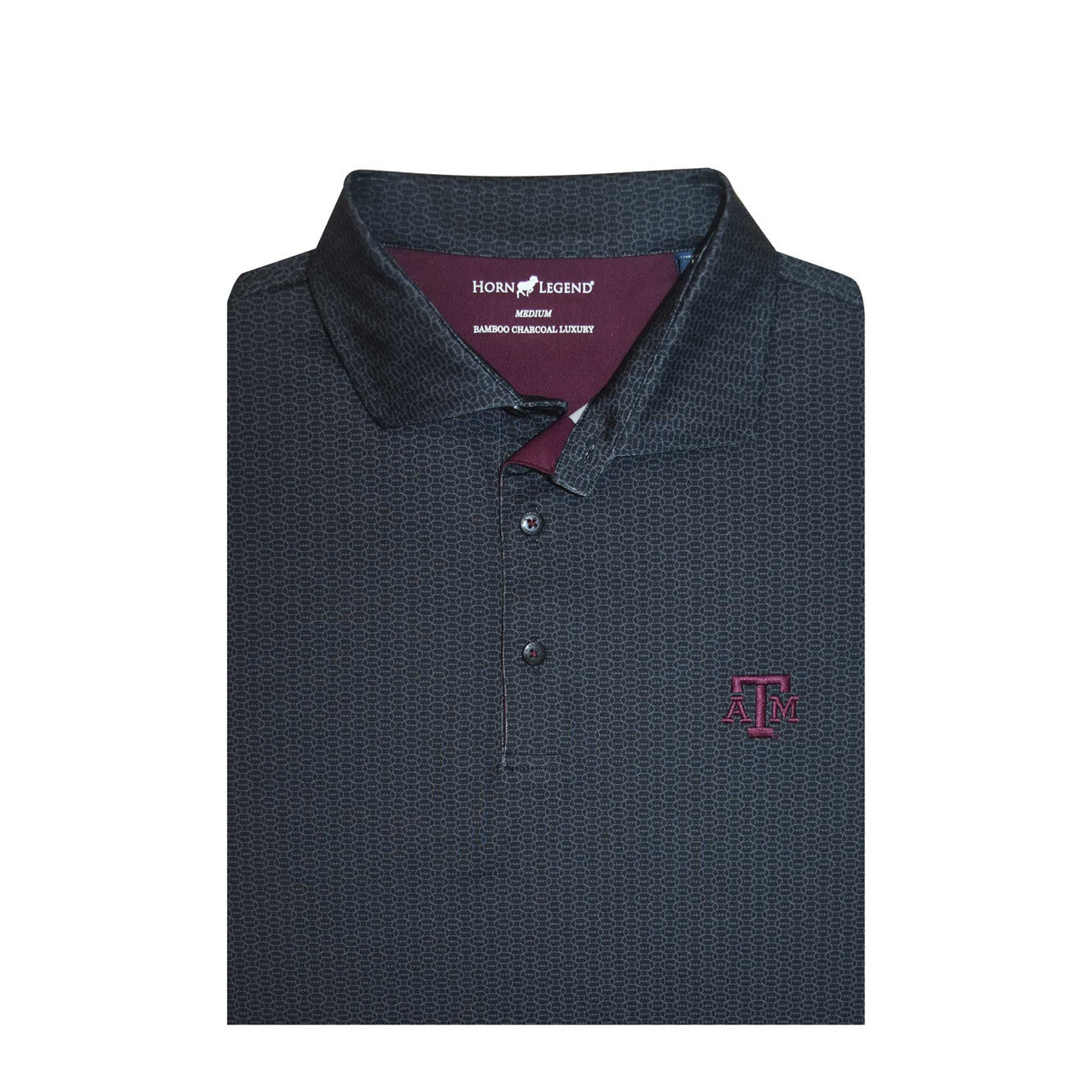 Texas A&M Black Spiral Polo