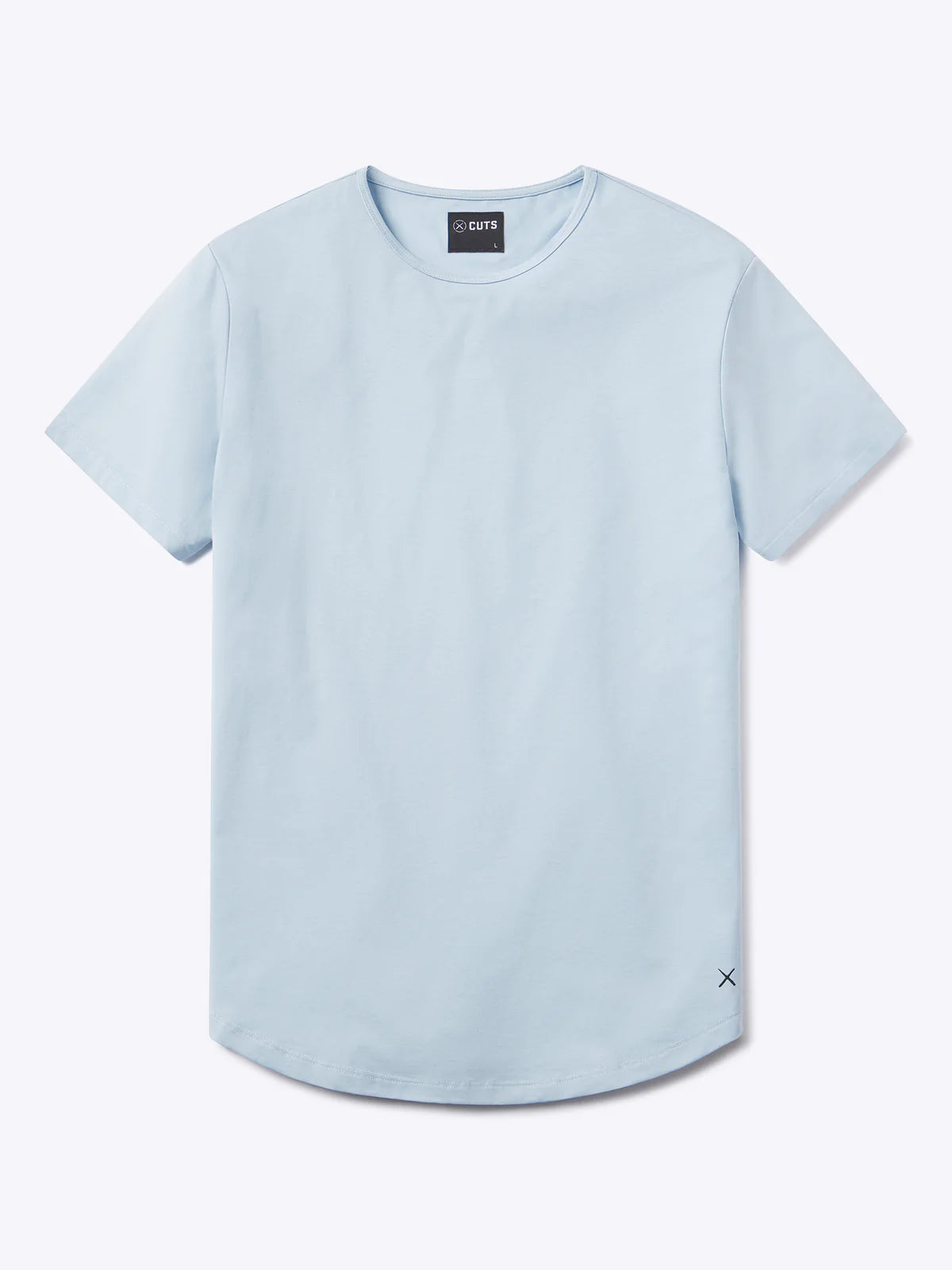AO Curve-Hem Tee- Oxford Blue