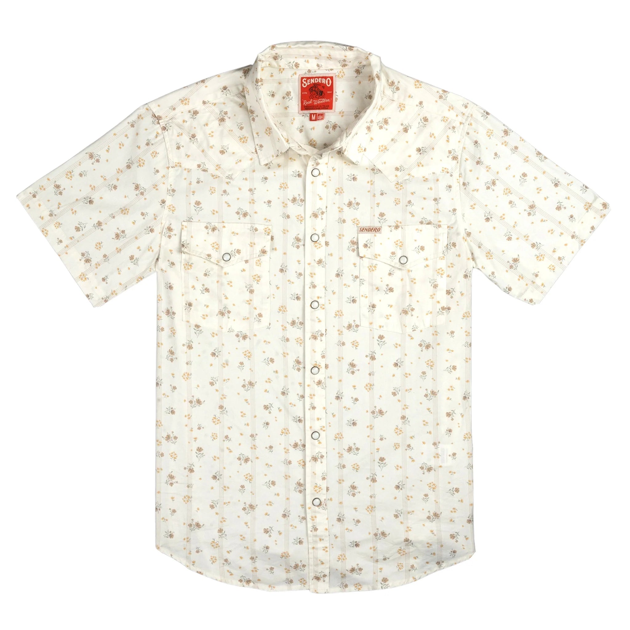 The Wyatt Pearl Snap Short Sleeve Serape Shirt - Dustbloom – 74