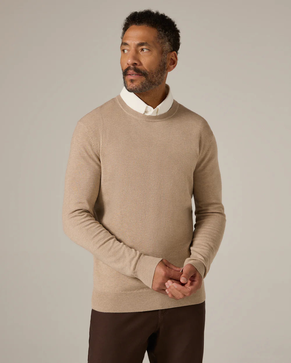 Alcott Crewneck Sweater - Tan