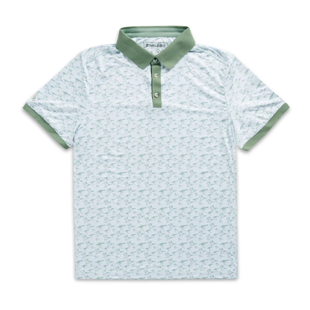 Ringer Performance Polo - Duck Season - White