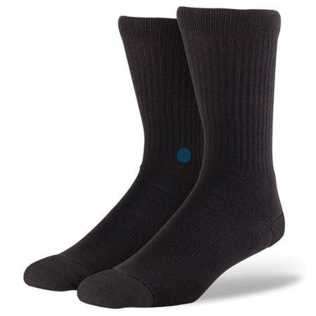 Stance Mens Icon Black Crew Socks L