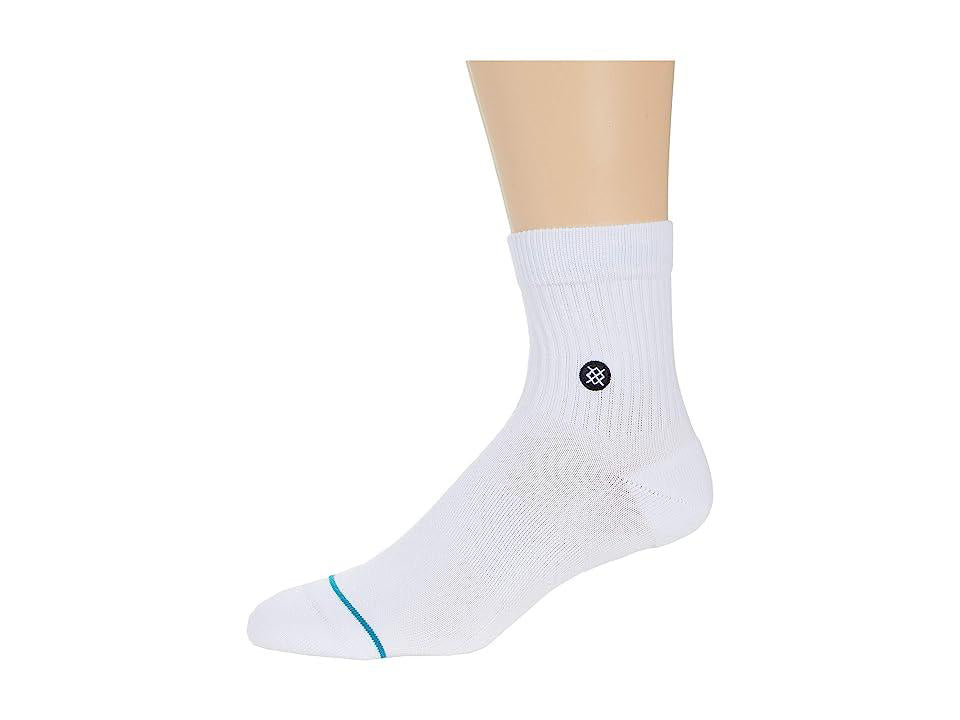 Stance Icon Quarter (White) Crew Cut Socks Shoes