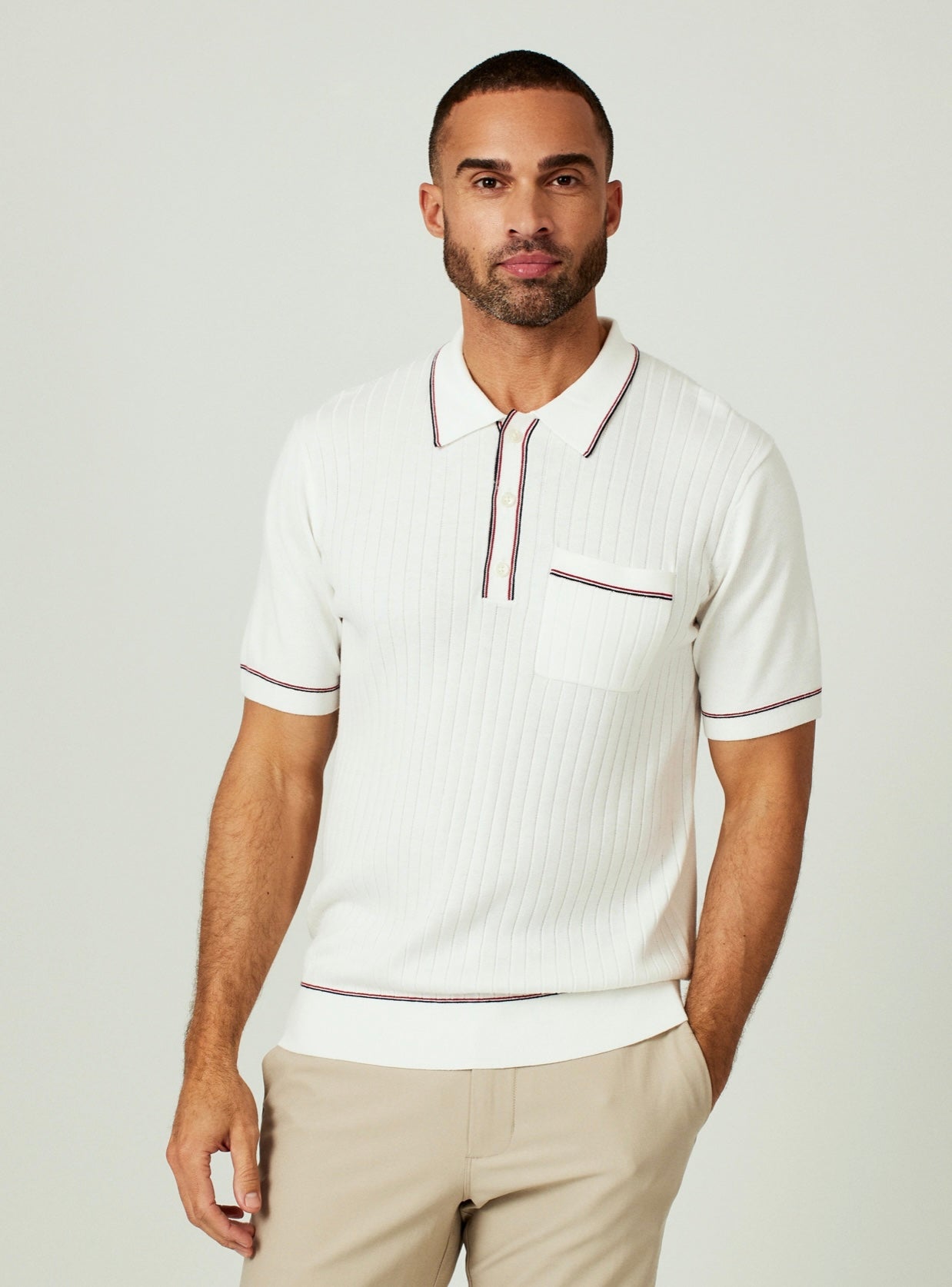 Enzo Striped Sweater Polo