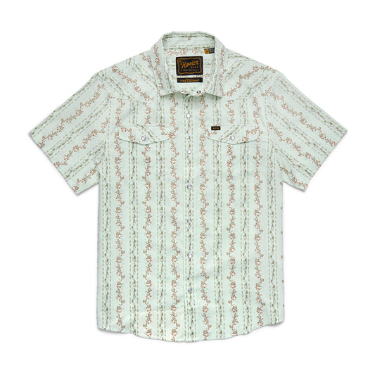 H Bar B Snapshirt Hibiscus Ribbons : Mint