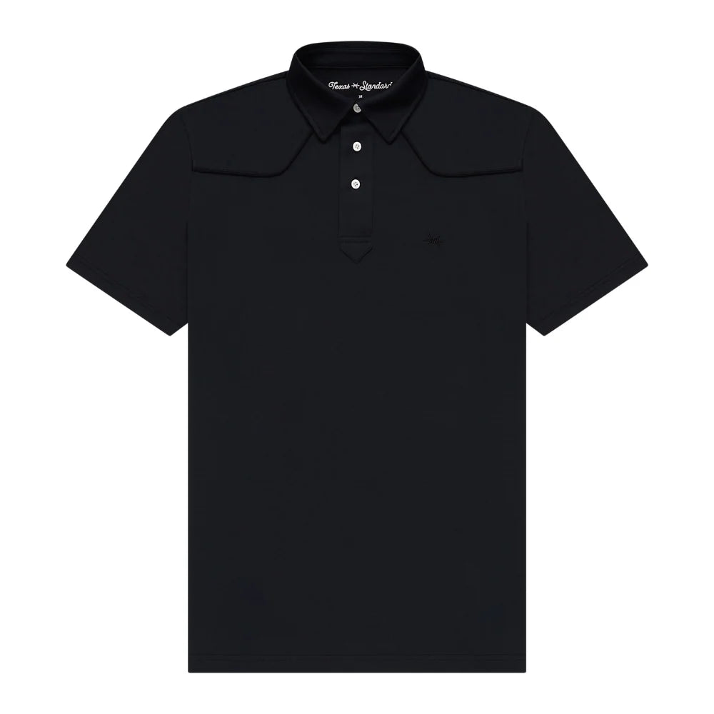 Lariat Western Polo - Cannon Black