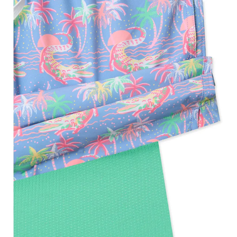 The Rock-a-Crocs Swim Trunks - 5.5" inseam lined