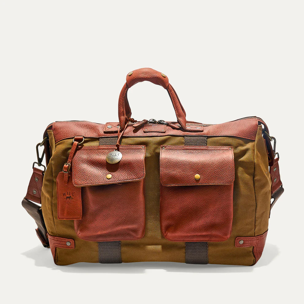 Canvas & Leather Travel Duffle - TOBACCO/COGNAC