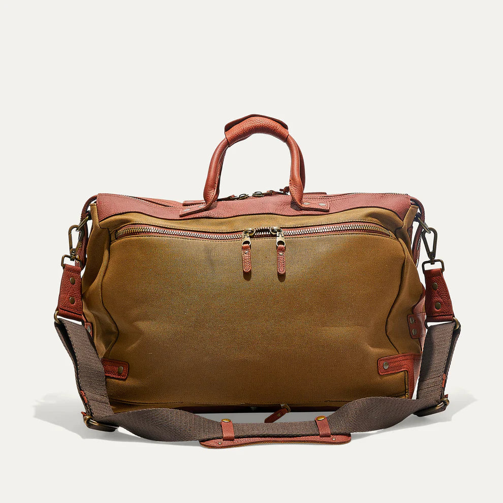 Canvas & Leather Travel Duffle - TOBACCO/COGNAC