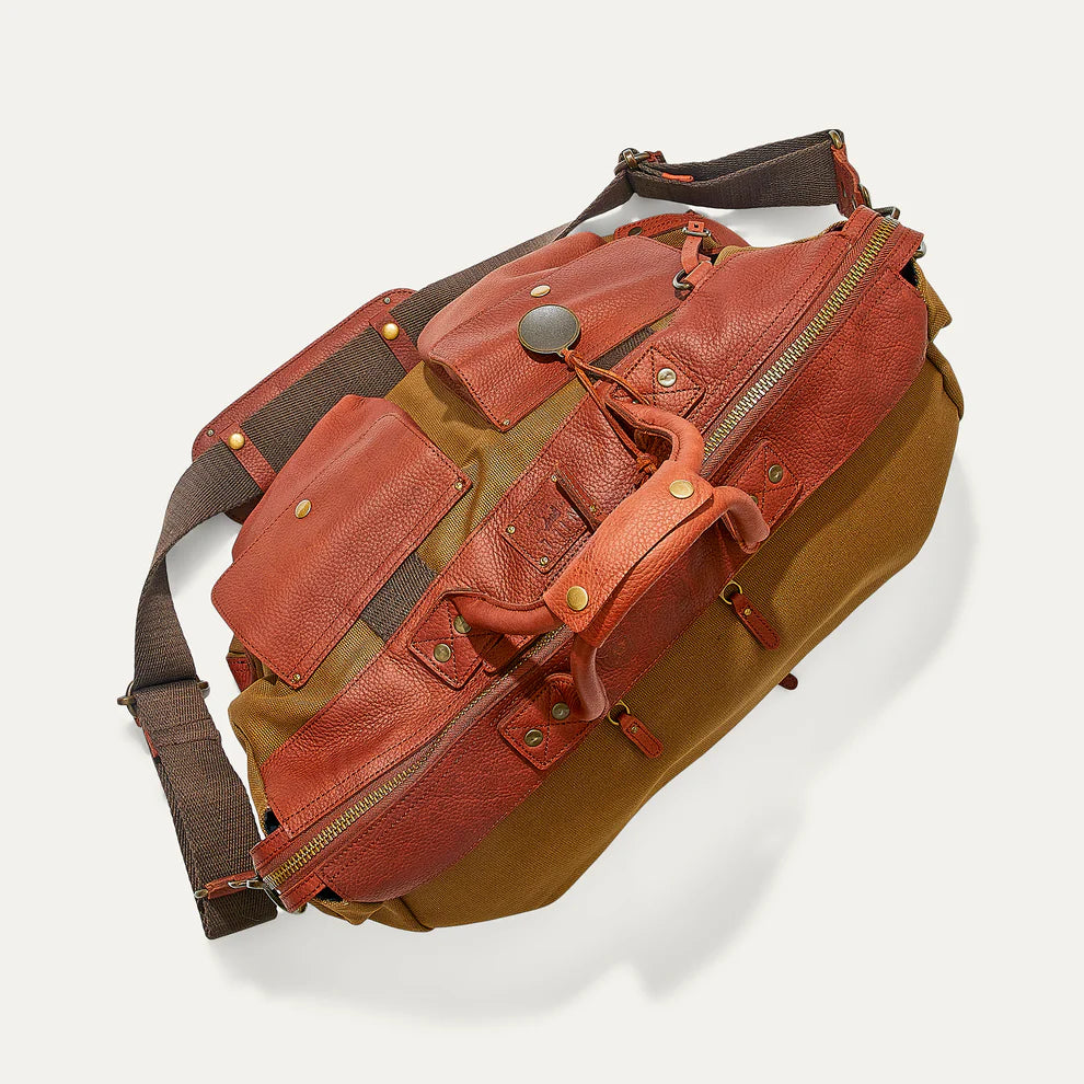 Canvas & Leather Travel Duffle - TOBACCO/COGNAC