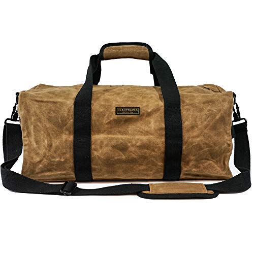 Waxed Canvas Duffel Bag (20", Tan)