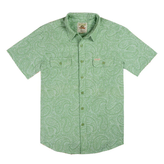 Boquillas Short Sleeve Shirt - Wildrose Paisley - Green