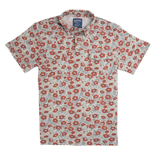 Cantina Pique Polo Short Sleeve Shirt -  Rosado