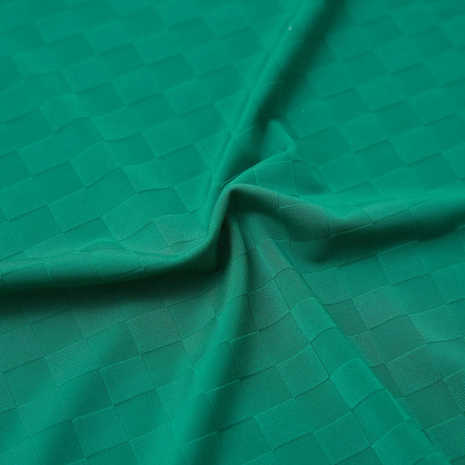 Close-up of green textured fabric