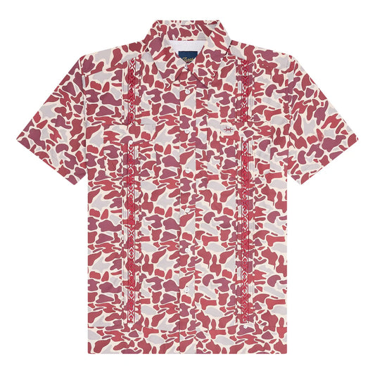 Guayabera Libre - Maroon Camo