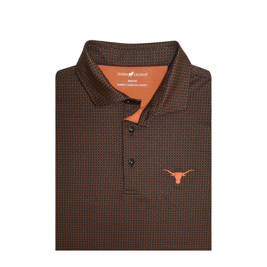 Texas Longhorns Black Football Laces Polo