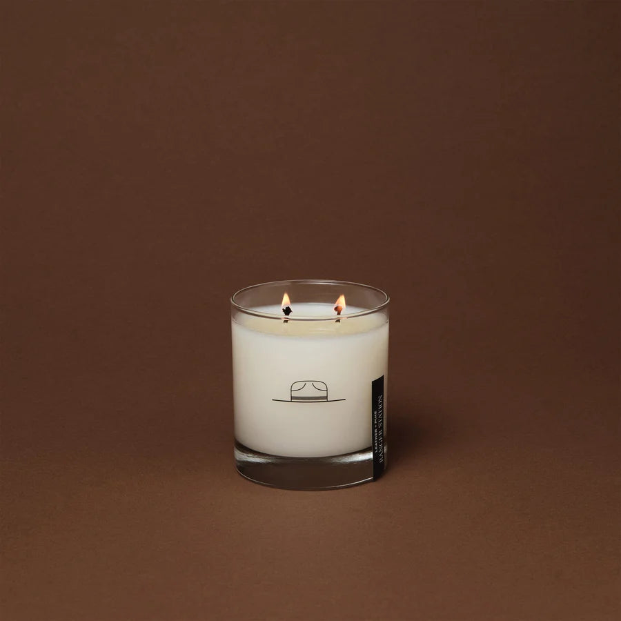 LEATHER + PINE CANDLE