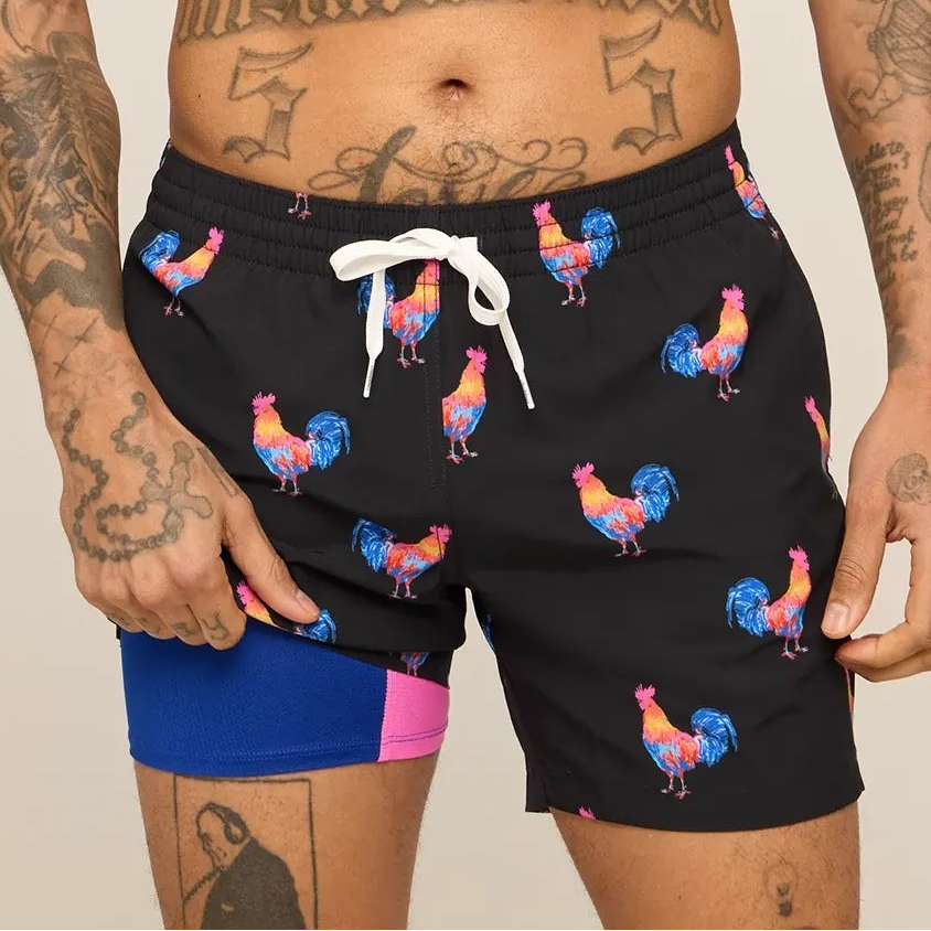 Lined Classic Swim Trunk - The Cockadoodle Doozies - 5.5
