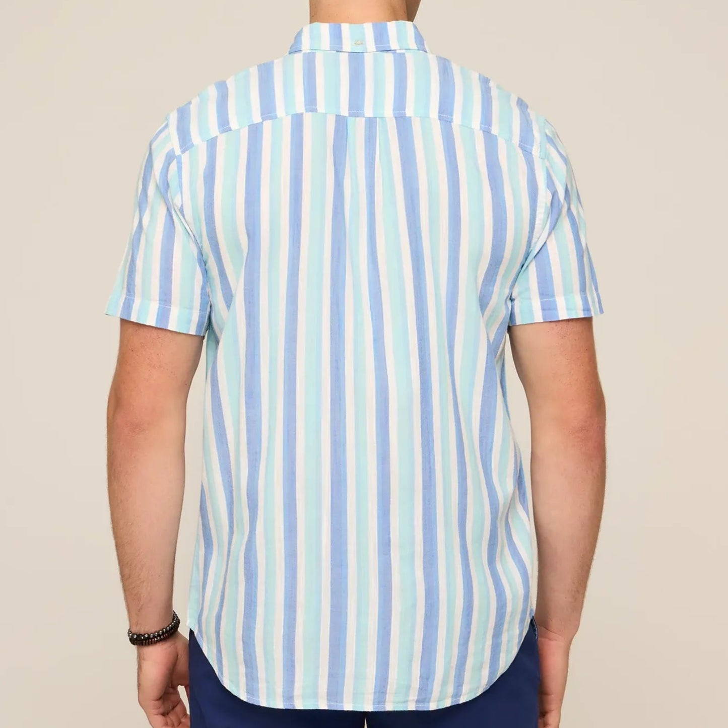 Resort Weave Friday Shirt - The Deep Sea Streaks
