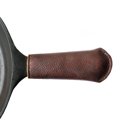 Leather Cast Iron Skillet Handle