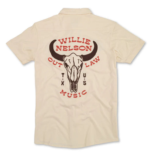 Brew Master Button Up Short Sleeve Shirt Willie Nelson