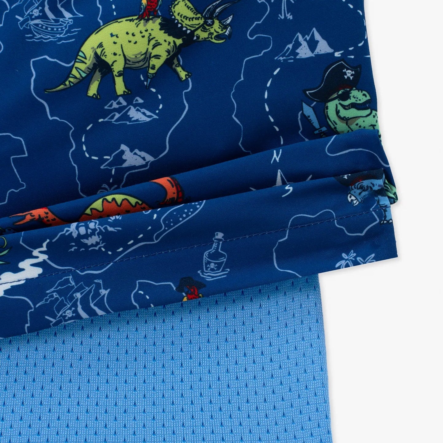 Boys Lined Classic Swim Trunk - The Rex Marks The Spots