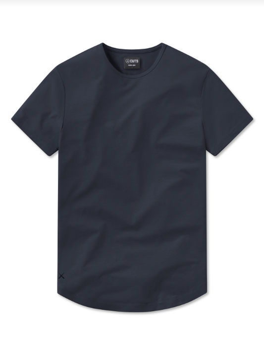 AO Curve-Hem Tee- Marine Navy