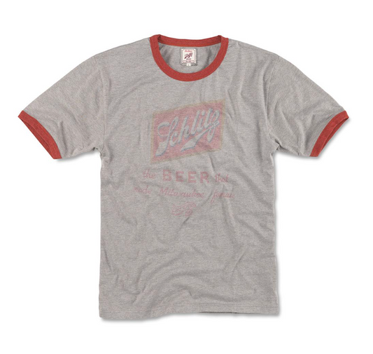 Schlitz Graphic Tee Grey