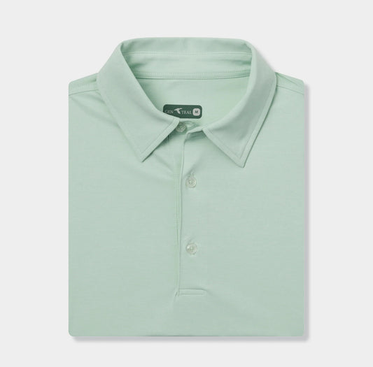 BRRR Heathered Green Polo